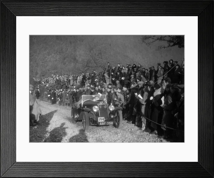 Framed Print : Hillman Aero Minx of RJ Williams competing in the MCC Lands End Trial, Beggars Roost, Devon, 1936 Framed Print : Hillman Aero Minx of RJ Williams competing in the MCC Lands End Trial, Beggars Roost, Devon, 1936
