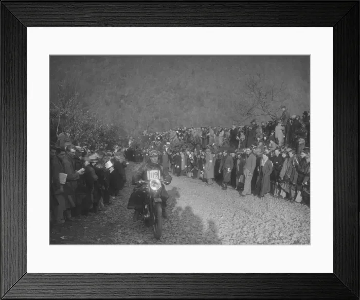 Framed Print : 499 cc Ariel of LA Barrett competing in the MCC Lands End Trial, Beggars Roost, Devon, 1936 Framed Print : 499 cc Ariel of LA Barrett competing in the MCC Lands End Trial, Beggars Roost, Devon, 1936