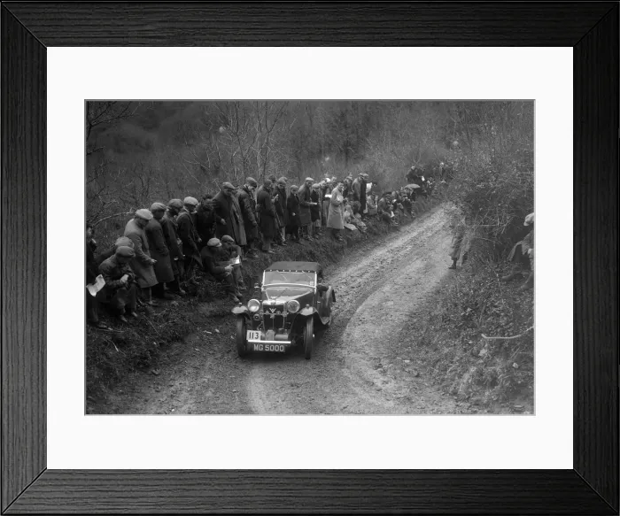 Framed Print : MG Special of HG Symmons competing in the MCC Lands End Trial, 1935. Artist: Bill Brunell Framed Print : MG Special of HG Symmons competing in the MCC Lands End Trial, 1935. Artist: Bill Brunell
