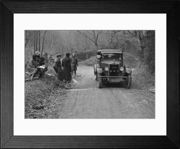 Framed Print : Kittu Brunell watching a Donnet competing in the Sunbeam Motor Car Club Bognor Trial, 1929 Framed Print : Kittu Brunell watching a Donnet competing in the Sunbeam Motor Car Club Bognor Trial, 1929