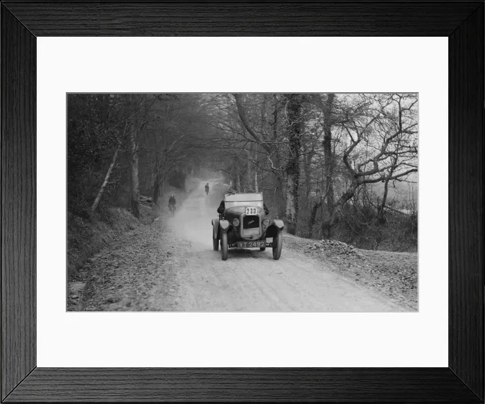 Framed Print : Austin 7 GE Cup model competing in the Sunbeam Motor Car Club Bognor Trial, 1929 Framed Print : Austin 7 GE Cup model competing in the Sunbeam Motor Car Club Bognor Trial, 1929