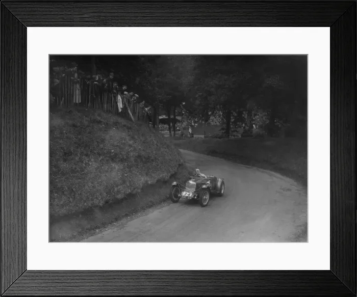 Framed Print : Riley TT Sprite competing in the Shelsley Walsh Hillclimb, Worcestershire, 1935. Artist Framed Print : Riley TT Sprite competing in the Shelsley Walsh Hillclimb, Worcestershire, 1935. Artist