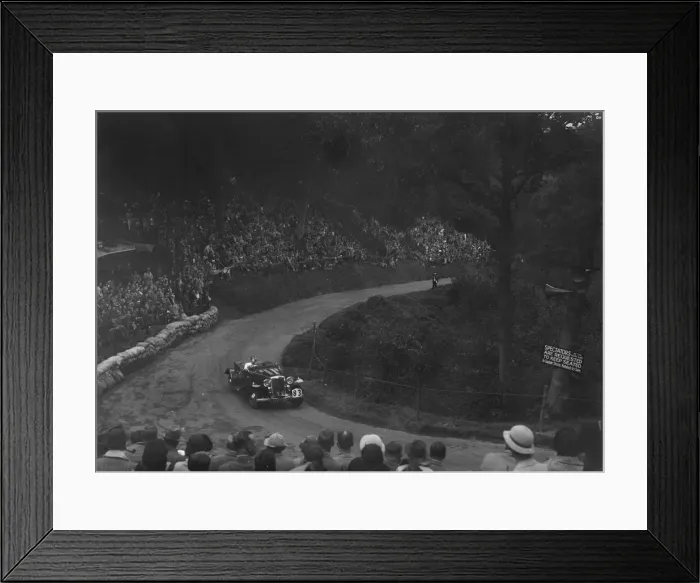 Framed Print : Unidentified open 4-seater car competing in the Shelsley Walsh Hillclimb, Worcestershire, 1935 Framed Print : Unidentified open 4-seater car competing in the Shelsley Walsh Hillclimb, Worcestershire, 1935