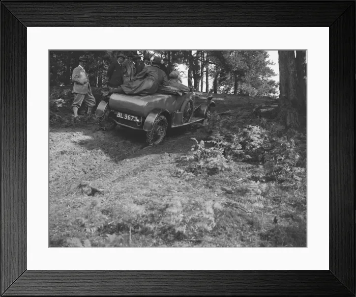 Framed Print : GWK fitted with tyre chains at a demonstration event, Frensham Common, Surrey, 1922 Framed Print : GWK fitted with tyre chains at a demonstration event, Frensham Common, Surrey, 1922