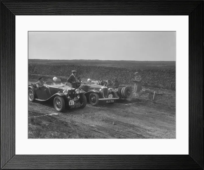 Framed Print : Two MG Magnettes and a Hillman Aero Minx at the Sunbac Inter-Club Team Trial, 1935 Framed Print : Two MG Magnettes and a Hillman Aero Minx at the Sunbac Inter-Club Team Trial, 1935