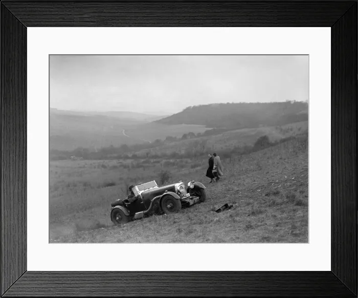 Framed Print : Aston Martin competing in the London Motor Club Coventry Cup Trial, Knatts Hill, Kent, 1938 Framed Print : Aston Martin competing in the London Motor Club Coventry Cup Trial, Knatts Hill, Kent, 1938