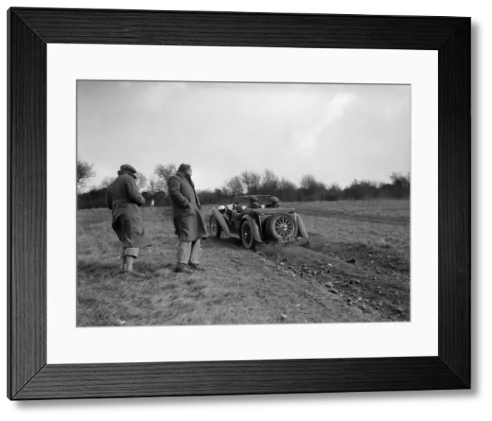 Framed Print : MG TA competing in the London Motor Club Coventry Cup Trial, Knatts Hill, Kent, 1938 Framed Print : MG TA competing in the London Motor Club Coventry Cup Trial, Knatts Hill, Kent, 1938