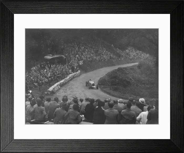 Framed Print : Bugatti Type 51 competing in the Shelsley Walsh Hillclimb, Worcestershire, 1935. Artist Framed Print : Bugatti Type 51 competing in the Shelsley Walsh Hillclimb, Worcestershire, 1935. Artist