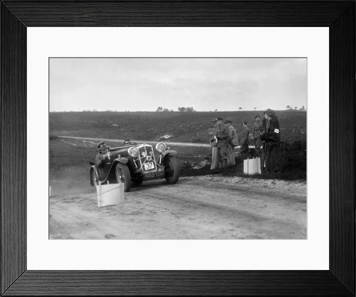 Framed Print : 1933 Wolseley Hornet Special competing in a motoring trial, Bagshot Heath, Surrey, 1930s Framed Print : 1933 Wolseley Hornet Special competing in a motoring trial, Bagshot Heath, Surrey, 1930s