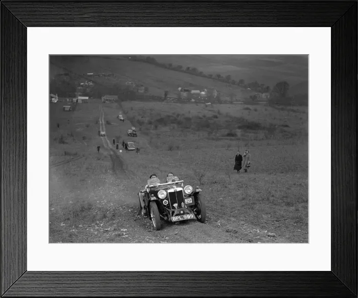 Framed Print : MG PA competing in the London Motor Club Coventry Cup Trial, Knatts Hill, Kent, 1938 Framed Print : MG PA competing in the London Motor Club Coventry Cup Trial, Knatts Hill, Kent, 1938