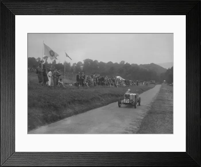 Framed Print : Singer competing in the Shelsley Walsh Hillclimb, Worcestershire, 1935. Artist: Bill Brunell Framed Print : Singer competing in the Shelsley Walsh Hillclimb, Worcestershire, 1935. Artist: Bill Brunell