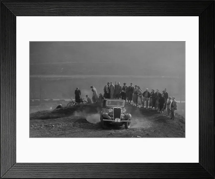 Framed Print : Singer saloon of Michael McEvoy competing in the Sunbac Inter-Club Team Trial, 1935 Framed Print : Singer saloon of Michael McEvoy competing in the Sunbac Inter-Club Team Trial, 1935
