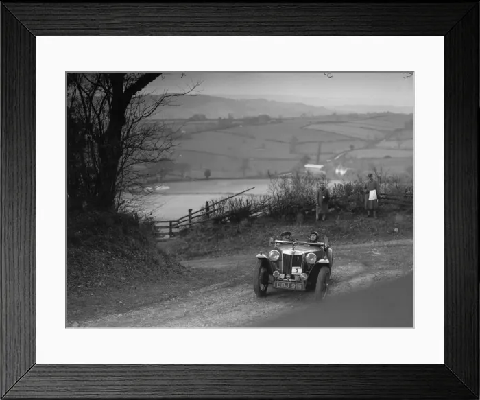 Framed Print : MG TA of JL Lutwyche competing in the MG Car Club Midland Centre Trial, 1938. Artist: Bill Brunell Framed Print : MG TA of JL Lutwyche competing in the MG Car Club Midland Centre Trial, 1938. Artist: Bill Brunell