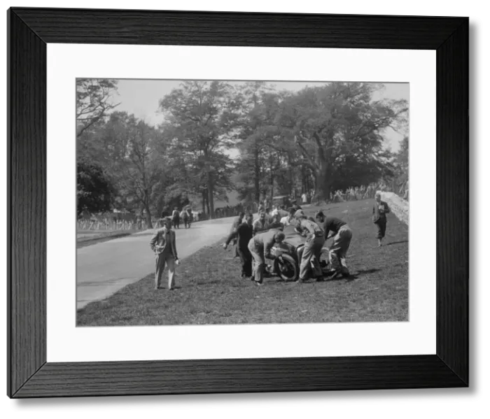 Framed Print : Crashed Austin 7 of B Sparrow, Donington Park Race Meeting, Leicestershire, 1933 Framed Print : Crashed Austin 7 of B Sparrow, Donington Park Race Meeting, Leicestershire, 1933