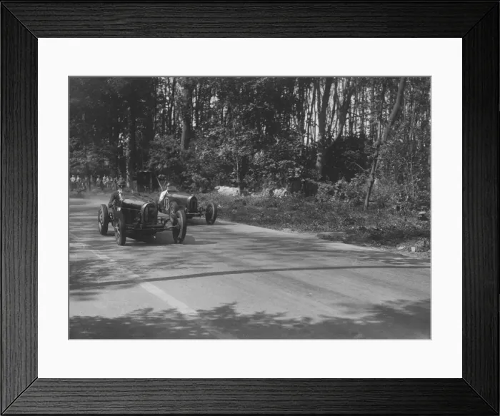 Framed Print : Bugattis of Jock Leith and Teddy Rayson racing at Donington Park, Leicestershire, 1935 Framed Print : Bugattis of Jock Leith and Teddy Rayson racing at Donington Park, Leicestershire, 1935