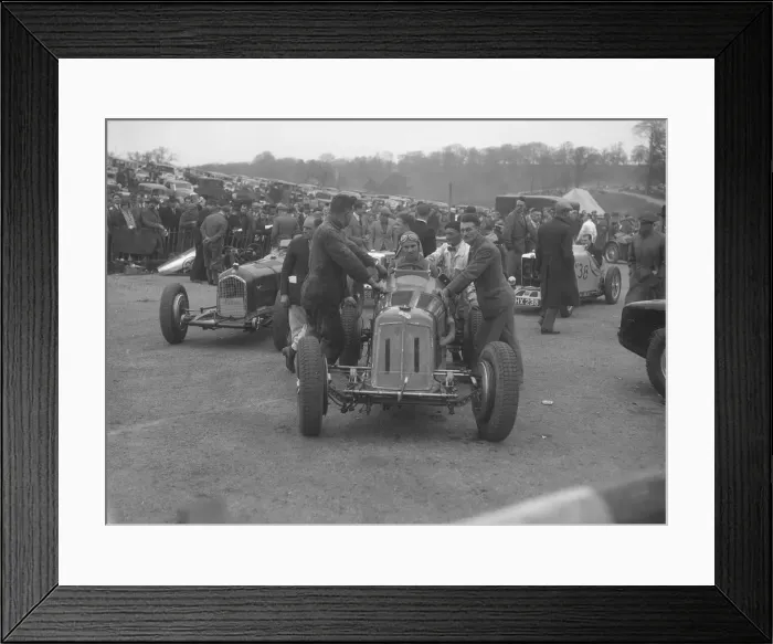 Framed Print : Dick Seamans ERA, Dick Shuttleworths Alfa Romeo and a MG Magnette at Donington Park, 1935 Framed Print : Dick Seamans ERA, Dick Shuttleworths Alfa Romeo and a MG Magnette at Donington Park, 1935