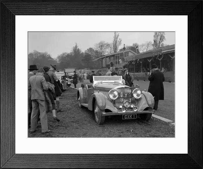 Framed Print : Bentley open 4-seater tourer owned by Sir Malcolm Campbell at Crystal Palace, 1939 Framed Print : Bentley open 4-seater tourer owned by Sir Malcolm Campbell at Crystal Palace, 1939