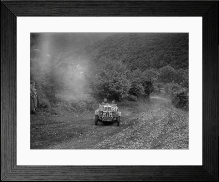 Framed Print : Wolseley Hornet competing in the Mid Surrey AC Barnstaple Trial, Beggars Roost, Devon, 1934 Framed Print : Wolseley Hornet competing in the Mid Surrey AC Barnstaple Trial, Beggars Roost, Devon, 1934