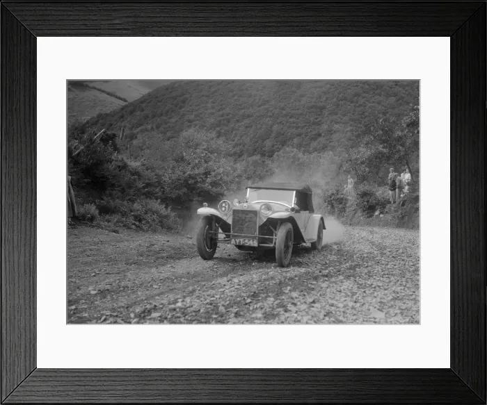 Framed Print : Lancia Lambda competing in the Mid Surrey AC Barnstaple Trial, Beggars Roost, Devon, 1934 Framed Print : Lancia Lambda competing in the Mid Surrey AC Barnstaple Trial, Beggars Roost, Devon, 1934