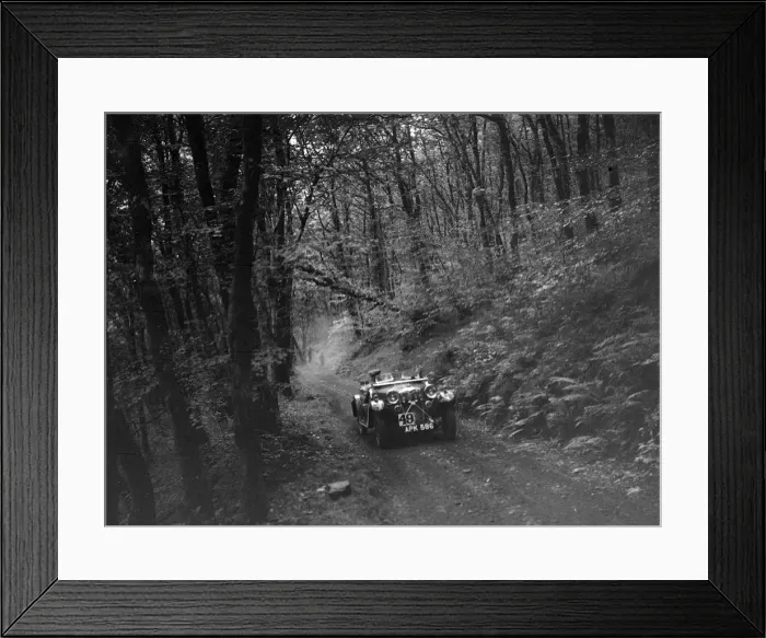 Framed Print : Riley Lynx competing in the Mid Surrey AC Barnstaple Trial, 1934. Artist: Bill Brunell Framed Print : Riley Lynx competing in the Mid Surrey AC Barnstaple Trial, 1934. Artist: Bill Brunell