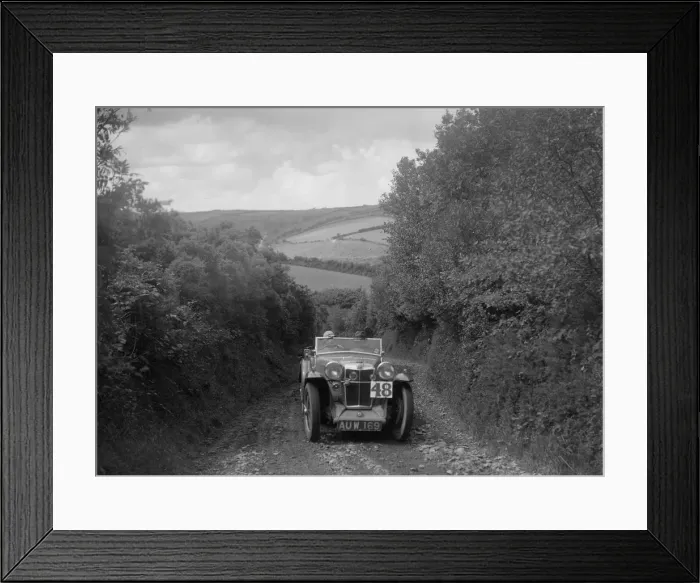 Framed Print : MG Magna competing in the Mid Surrey AC Barnstaple Trial, 1934. Artist: Bill Brunell Framed Print : MG Magna competing in the Mid Surrey AC Barnstaple Trial, 1934. Artist: Bill Brunell