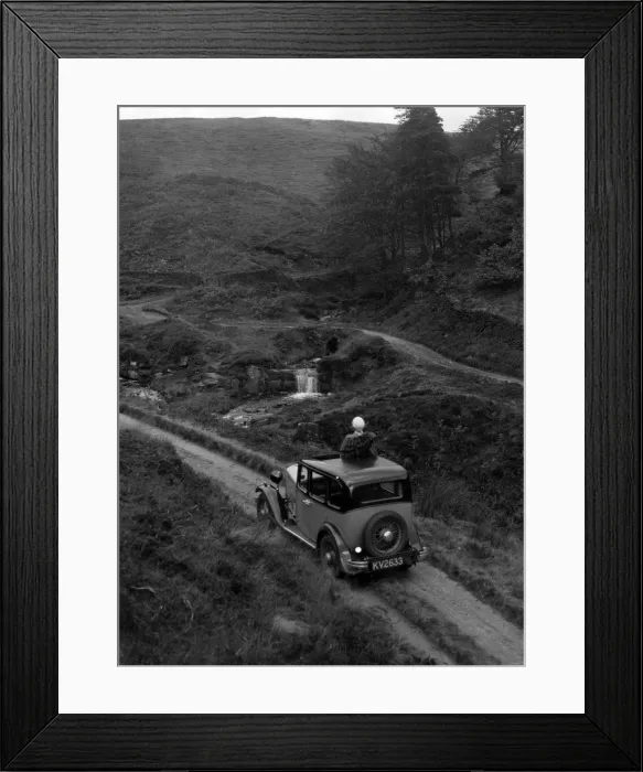 Framed Print : Kitty Brunell road testing a Standard Little Twelve saloon, c1932. Artist: Bill Brunell Framed Print : Kitty Brunell road testing a Standard Little Twelve saloon, c1932. Artist: Bill Brunell