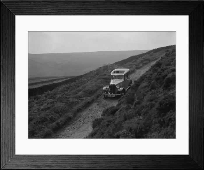 Framed Print : Kitty Brunell road testing a Standard Little Twelve saloon, c1932. Artist: Bill Brunell Framed Print : Kitty Brunell road testing a Standard Little Twelve saloon, c1932. Artist: Bill Brunell