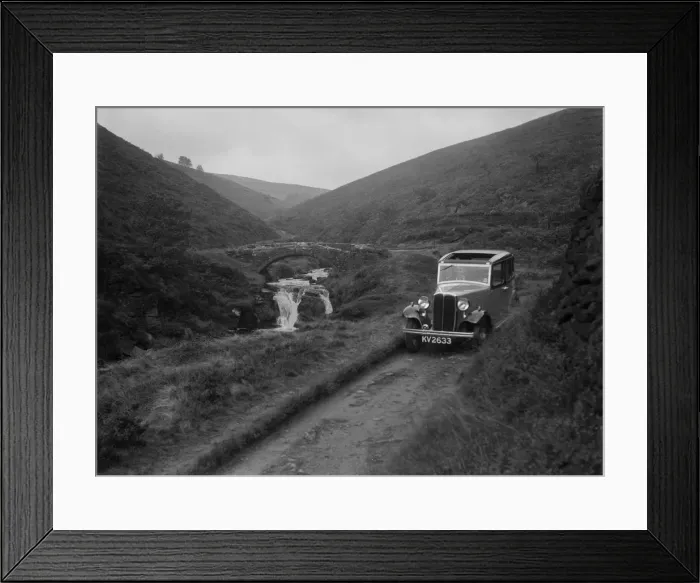 Framed Print : Kitty Brunell road testing a Standard Little Twelve saloon, c1932. Artist: Bill Brunell Framed Print : Kitty Brunell road testing a Standard Little Twelve saloon, c1932. Artist: Bill Brunell
