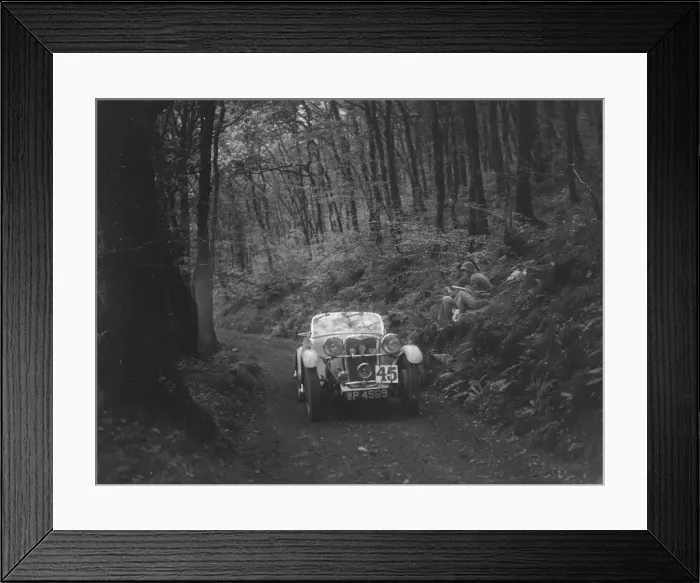 Framed Print : 1933 Singer competing in the Mid Surrey AC Barnstaple Trial, 1934. Artist: Bill Brunell Framed Print : 1933 Singer competing in the Mid Surrey AC Barnstaple Trial, 1934. Artist: Bill Brunell