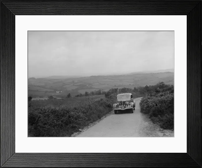 Framed Print : Ford V8 competing in the MCC Torquay Rally, 1938. Artist: Bill Brunell Framed Print : Ford V8 competing in the MCC Torquay Rally, 1938. Artist: Bill Brunell