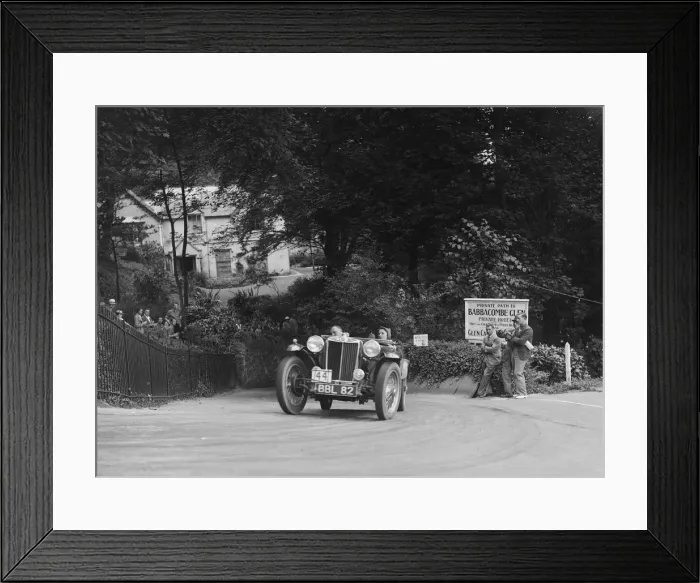 Framed Print : MG TA of RA MacDermid competing in the MCC Torquay Rally, Torbay, Devon, 1938. Artist: Bill Brunell Framed Print : MG TA of RA MacDermid competing in the MCC Torquay Rally, Torbay, Devon, 1938. Artist: Bill Brunell