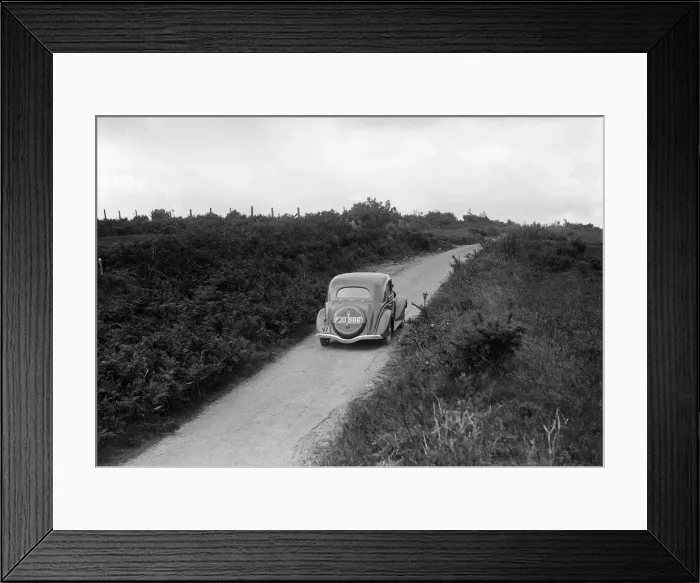 Framed Print : Ford V8 of Viscount Chetwynd competing in the MCC Torquay Rally, 1938. Artist: Bill Brunell Framed Print : Ford V8 of Viscount Chetwynd competing in the MCC Torquay Rally, 1938. Artist: Bill Brunell