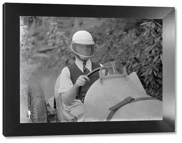 Charles Mortimer behind the wheel of a MG KN Special, c1930s Artist: Bill Brunell