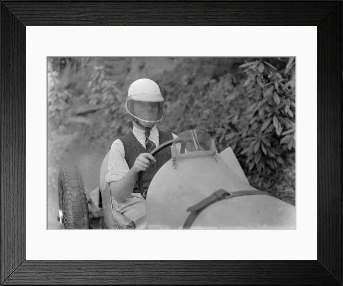 Framed Print : Charles Mortimer behind the wheel of a MG KN Special, c1930s Artist: Bill Brunell Framed Print : Charles Mortimer behind the wheel of a MG KN Special, c1930s Artist: Bill Brunell