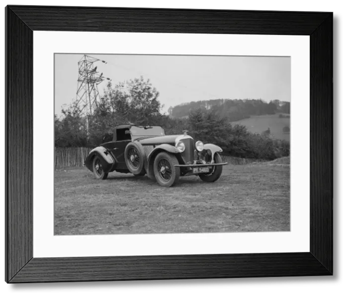 Framed Print : Charles Mortimers Barker-bodied 2-seater Bentley, c1930s Artist: Bill Brunell Framed Print : Charles Mortimers Barker-bodied 2-seater Bentley, c1930s Artist: Bill Brunell