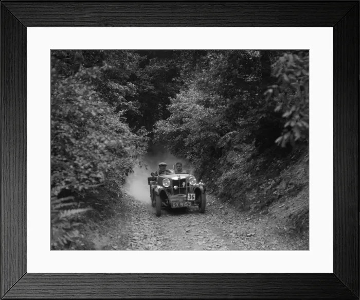 Framed Print : MG M type taking part in a motoring trial, c1930s. Artist: Bill Brunell Framed Print : MG M type taking part in a motoring trial, c1930s. Artist: Bill Brunell