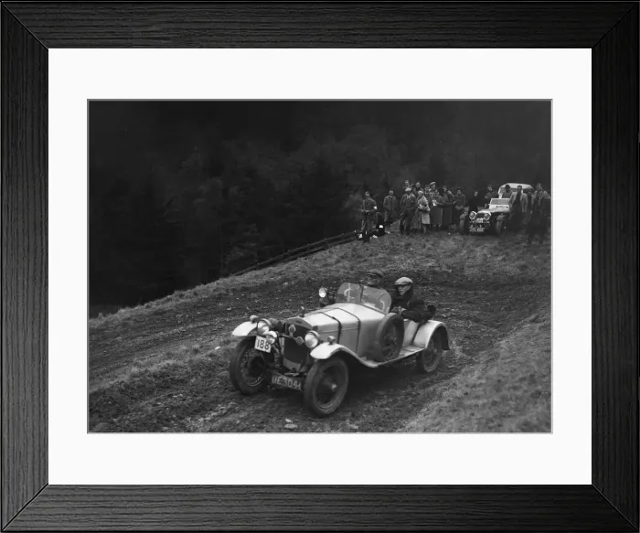 Framed Print : Frazer-Nash Super Sports of KM Roberts competing in the MCC Edinburgh Trial, 1938 Framed Print : Frazer-Nash Super Sports of KM Roberts competing in the MCC Edinburgh Trial, 1938