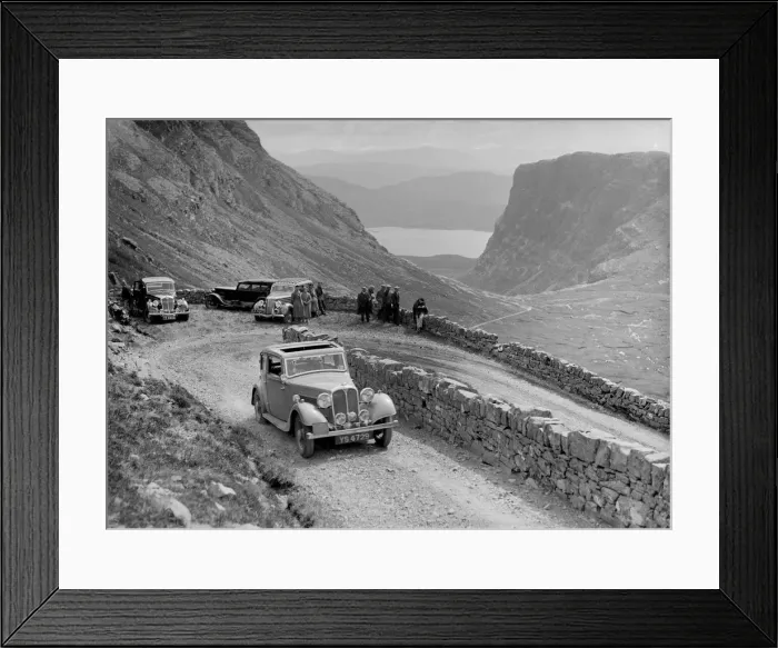 Framed Print : Rover 4-door saloon of IH Mackay competing in the RSAC Scottish Rally, 1936. Artist: Bill Brunell Framed Print : Rover 4-door saloon of IH Mackay competing in the RSAC Scottish Rally, 1936. Artist: Bill Brunell