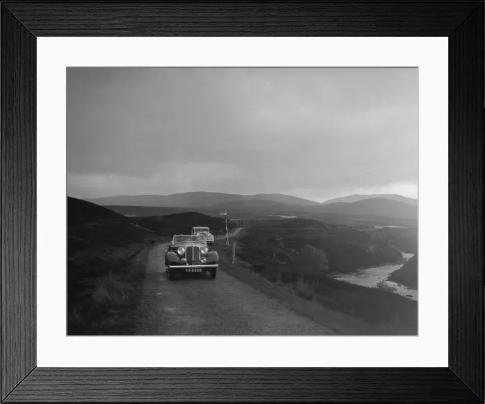 Framed Print : Rover open tourer of HE Gibbon competing in the RSAC Scottish Rally, 1936. Artist: Bill Brunell Framed Print : Rover open tourer of HE Gibbon competing in the RSAC Scottish Rally, 1936. Artist: Bill Brunell
