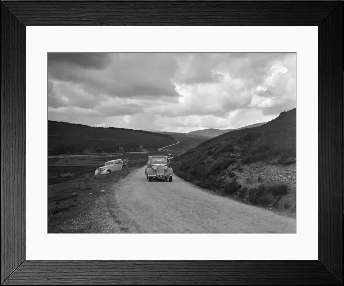 Framed Print : Vauxhall of Dr AT Halton competing in the RSAC Scottish Rally, 1936. Artist: Bill Brunell Framed Print : Vauxhall of Dr AT Halton competing in the RSAC Scottish Rally, 1936. Artist: Bill Brunell