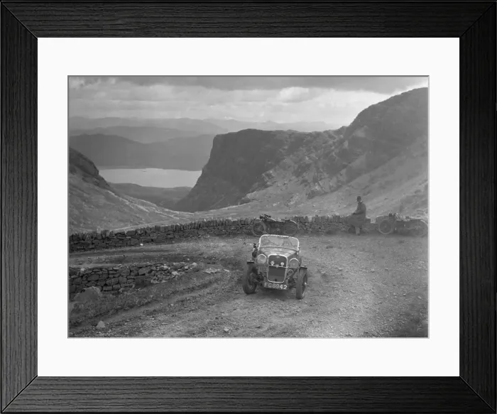 Framed Print : Singer Le Mans of TL McDonald competing in the RSAC Scottish Rally, 1936. Artist: Bill Brunell Framed Print : Singer Le Mans of TL McDonald competing in the RSAC Scottish Rally, 1936. Artist: Bill Brunell
