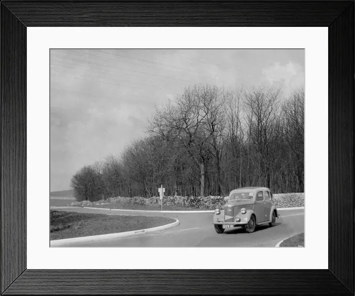 Framed Print : Ford of J McEvoy competing in the RAC Rally, 1939. Artist: Bill Brunell Framed Print : Ford of J McEvoy competing in the RAC Rally, 1939. Artist: Bill Brunell