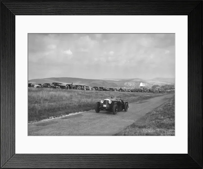 Framed Print : Bentley competing in the Bugatti Owners Club Lewes Speed Trials, Sussex, 1937. Artist: Bill Brunell Framed Print : Bentley competing in the Bugatti Owners Club Lewes Speed Trials, Sussex, 1937. Artist: Bill Brunell