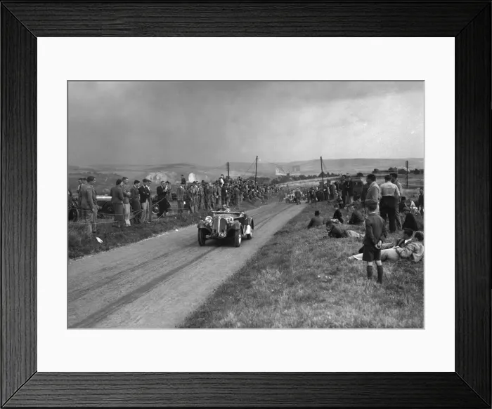 Framed Print : Frazer-Nash BMW competing in the Bugatti Owners Club Lewes Speed Trials, Sussex, 1937