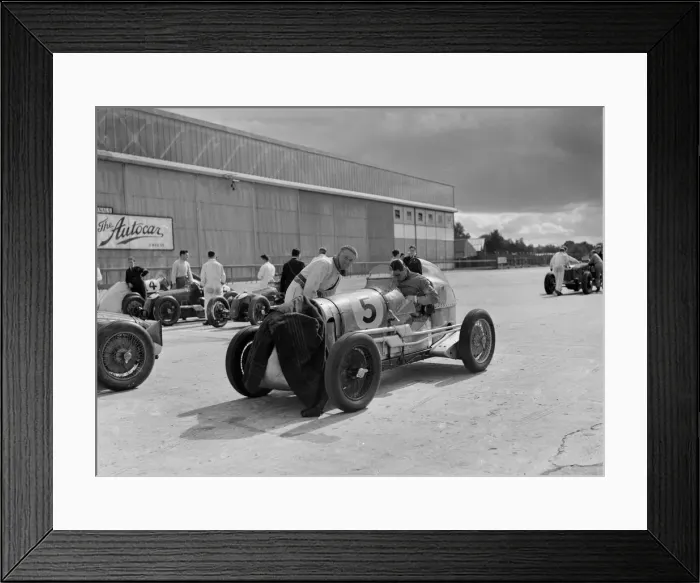 Framed Print : Cars of George Harvey-Noble, Charles Goodacre and Bert Hadley, BRDC 500 Mile Race, Brooklands, 1937 Framed Print : Cars of George Harvey-Noble, Charles Goodacre and Bert Hadley, BRDC 500 Mile Race, Brooklands, 1937
