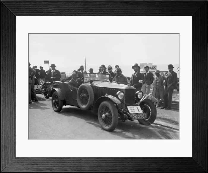 Framed Print : Invicta of DM Healey at the B&HMC Brighton Motor Rally, 1930. Artist: Bill Brunell