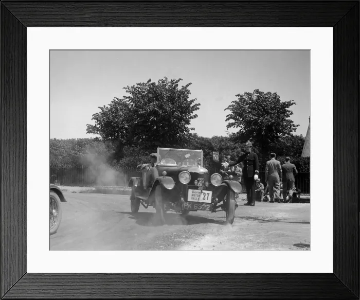 Framed Print : AC Acedes Six open tourer of J Mollart competing in the B&HMC Brighton Motor Rally, 1930 Framed Print : AC Acedes Six open tourer of J Mollart competing in the B&HMC Brighton Motor Rally, 1930