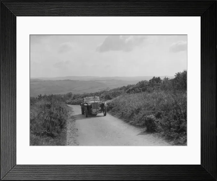 Framed Print : MG TA of WJ Green competing in the MCC Torquay Rally, 1938. Artist: Bill Brunell Framed Print : MG TA of WJ Green competing in the MCC Torquay Rally, 1938. Artist: Bill Brunell