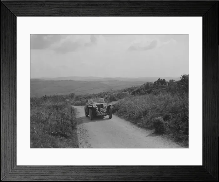 Framed Print : MG TA of JL Lutwyche competing in the MCC Torquay Rally, 1938. Artist: Bill Brunell Framed Print : MG TA of JL Lutwyche competing in the MCC Torquay Rally, 1938. Artist: Bill Brunell