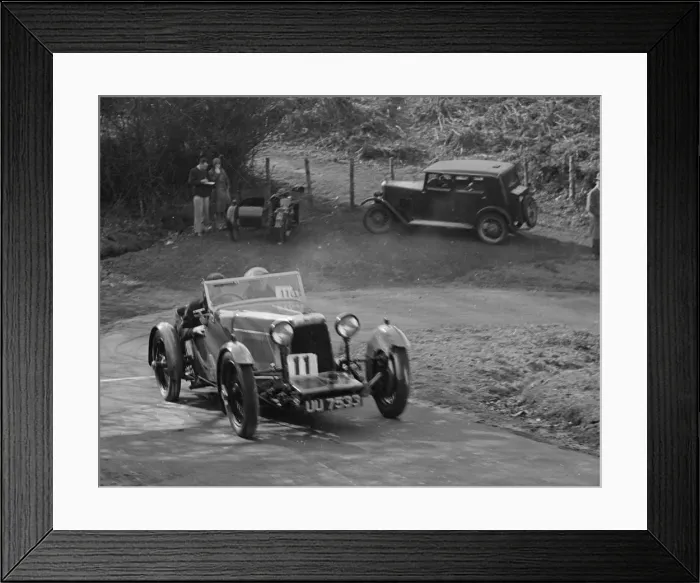 Framed Print : Aston Martin open sports competing in the JCC Half-Day Trial, 1930. Artist: Bill Brunell